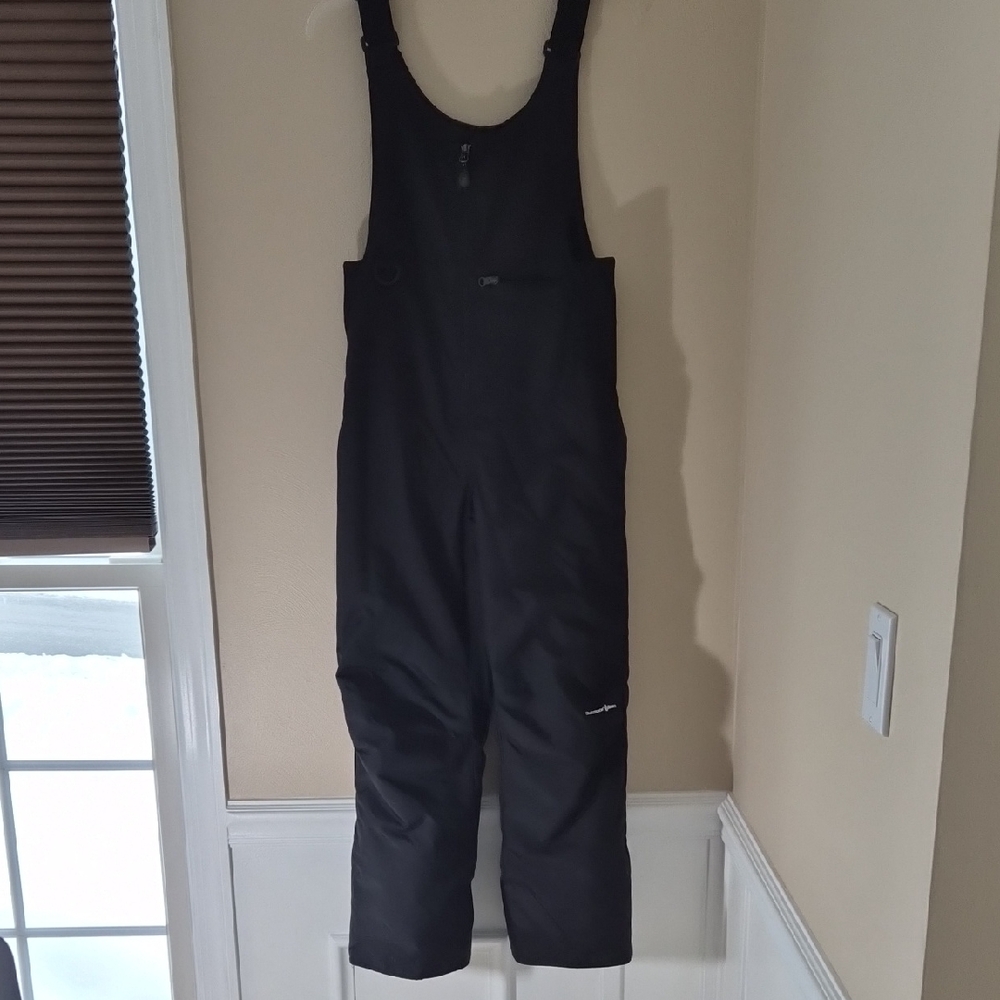 Women's Black Snow Bib Overalls
